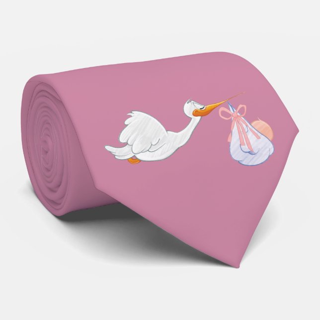 Stork på arbete slips (Rullad)