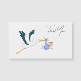 Stork Pojke med Elegant Script Tack