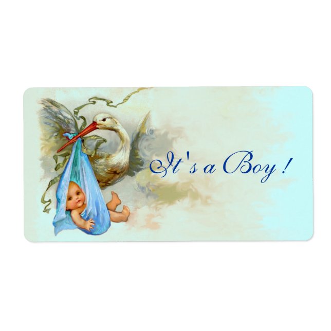 STORK POJKE SHOWER BLUE FRAKTSEDEL (Framsidan)