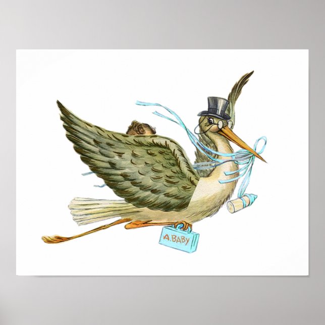 STORK POJKE SHOWER POSTER (Framsidan)