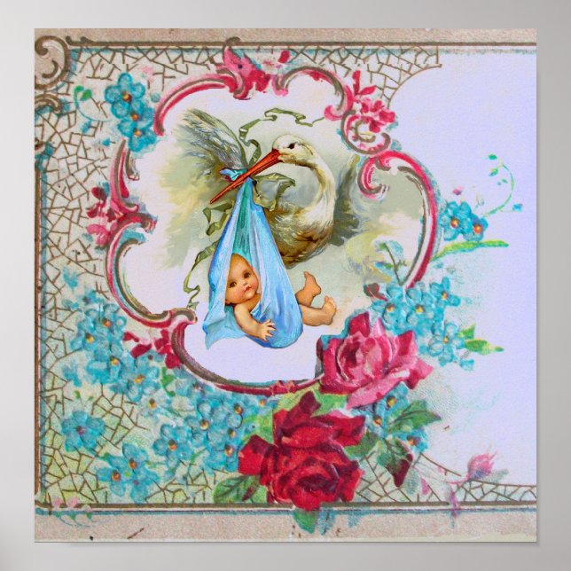 STORK POJKE SHOWER POSTER (Framsidan)