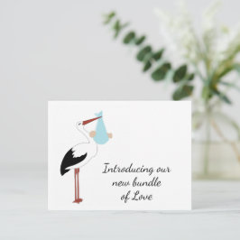 Stork presentkort vykort