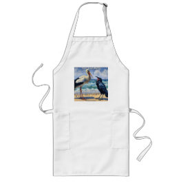 Stork Raven Mad – Beach Bird Banter Långt Förkläde