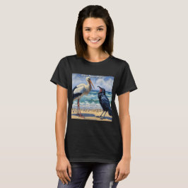 Stork Raven Mad – Beach Bird Banter T Shirt