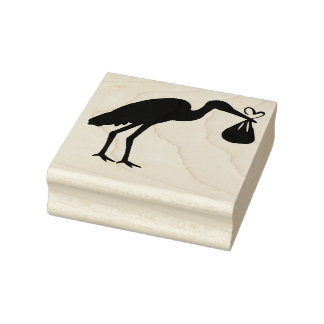 Stork Rubber Frimärke Stämpel