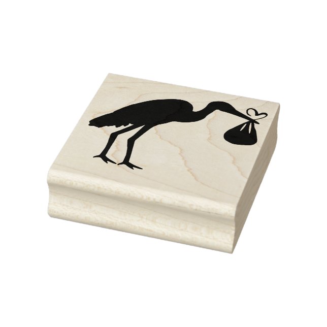 Stork Rubber Frimärke Stämpel (Stämpel)