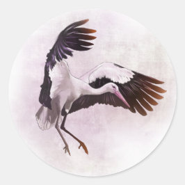 Stork Runt Klistermärke