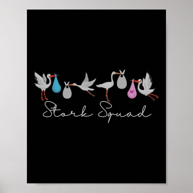 Stork Squad Nurse Labour and Delivery Edition Poster (Framsidan)