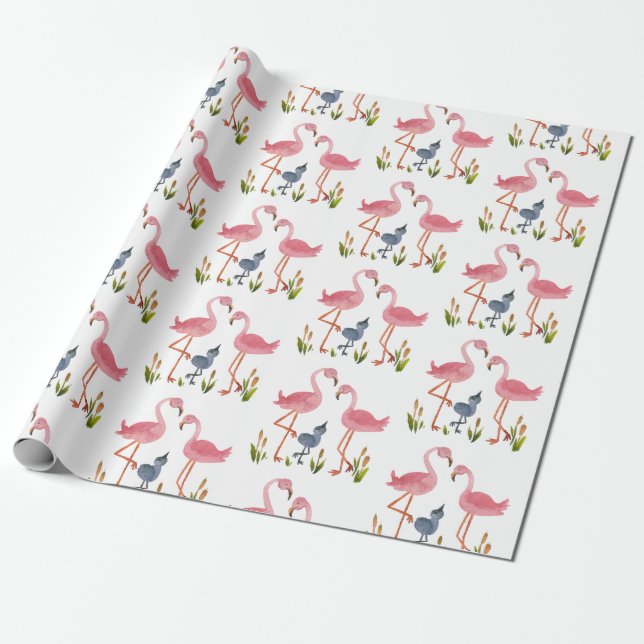 Stork Wrapping Papper | Baby Shower, Birth,B-day Presentpapper (Utrullad)