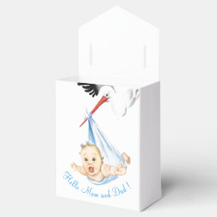 Storkåkande Baby - Teckning, glatt Tecknad Presentaskar