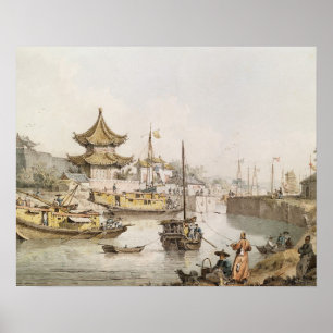 Storkanalen, China (w/c) Poster