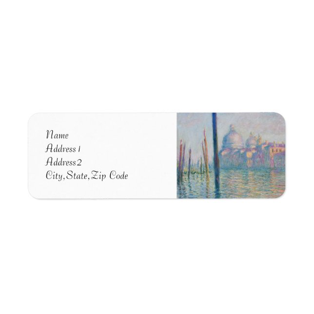 Storkanalen efter Monet Returadress Etikett (Framsidan)