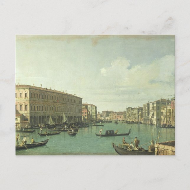 Storkanalen från Rialto-bron Vykort (Framsida)