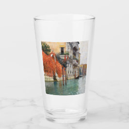 Storkanalen i Venedig (av Vincenzo Caprile) Glaskopp