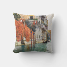 Storkanalen i Venedig (av Vincenzo Caprile) Kudde