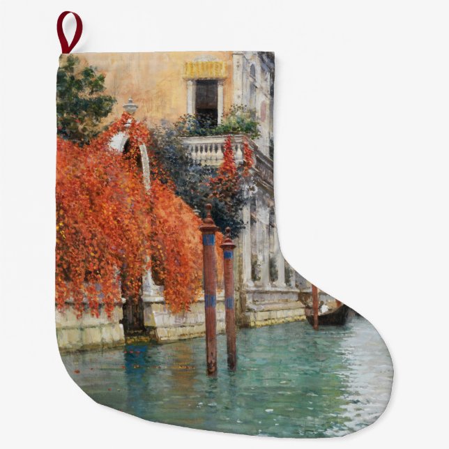 Storkanalen i Venedig (av Vincenzo Caprile) Stor Julstrumpa (Framsidan)