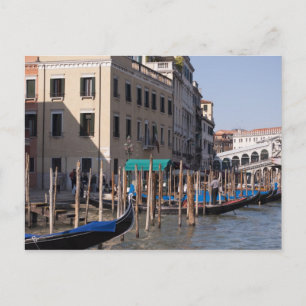 Storkanalen i Venedigs Italien Vykort