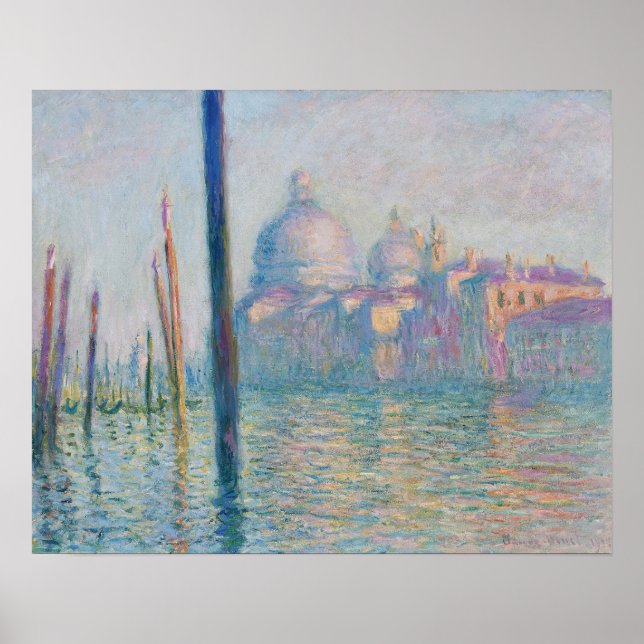 Storkanalen, Venedig av Monet - Poster (Framsidan)