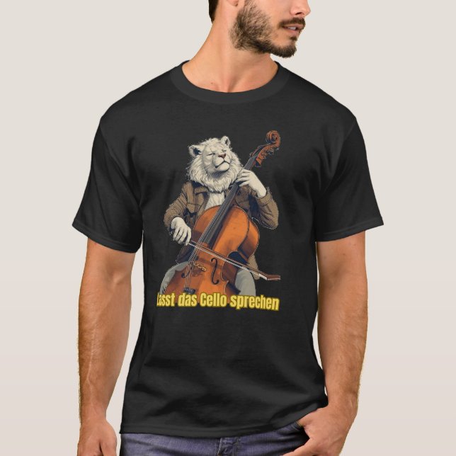 storkatt spelar musik t shirt (Framsida)
