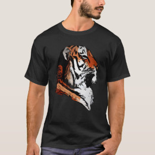 Storkatter i Tiger ansikte predator präglad med wi T Shirt