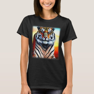 Storkatter i Tiger ansikte predator präglad med wi T Shirt