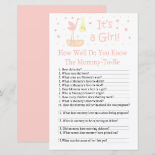 Storkbo näste Hur väl känner du till baby shower s