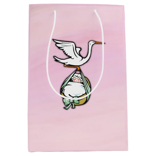 Storken bär en babyflicka (Framsidan)