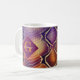 Storkök för orm Lila & Guld Kaffemugg