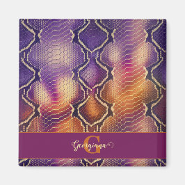 Storkök för orm Lila & Guld Magnet