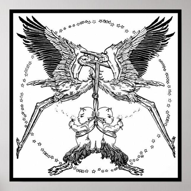 Storks and Satyrs Poster (Framsidan)