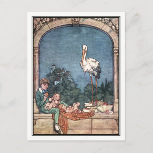 Storks av William Heath Robinson Vykort
