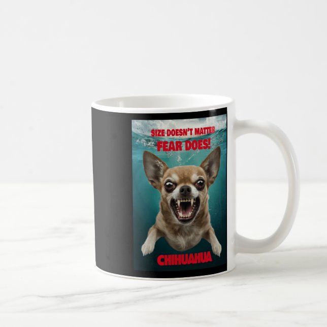 Storlek är inte.. fruktan gör! Fäst Kaffemugg (Höger)