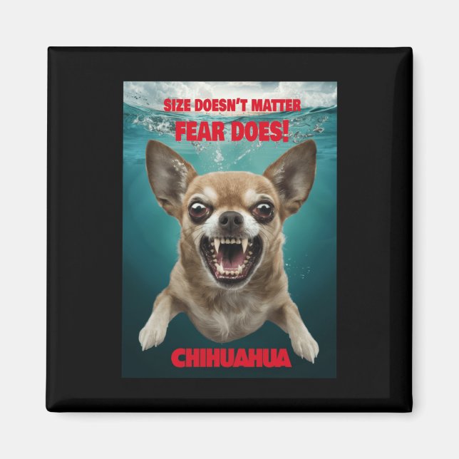 Storlek är inte.. fruktan gör! Fäst Magnet (Framsidan)