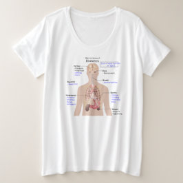 Storlek, enkel T-Shirt för kvinnor