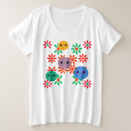 Storlek, enkel T-Shirt för kvinnor