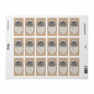 Storlek etikett för ivoriansk honung Adress eller  Adressetikett