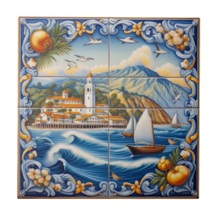 Storlek för Catalina Island Tile-Ornate-2 Kakelplatta