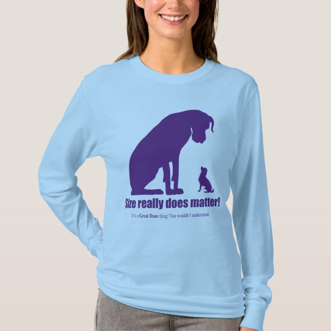 Storlek har betydelse t shirt (Framsida)