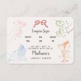 Storlek infogning av färgämne Retro Cocktail Party Tilläggskort