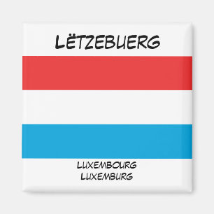Storlek på luxemburgska språk, Flagga Magnet