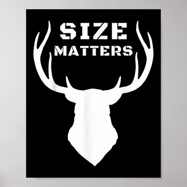 Storlek S Funny Hjort Hunting Poster (Framsidan)