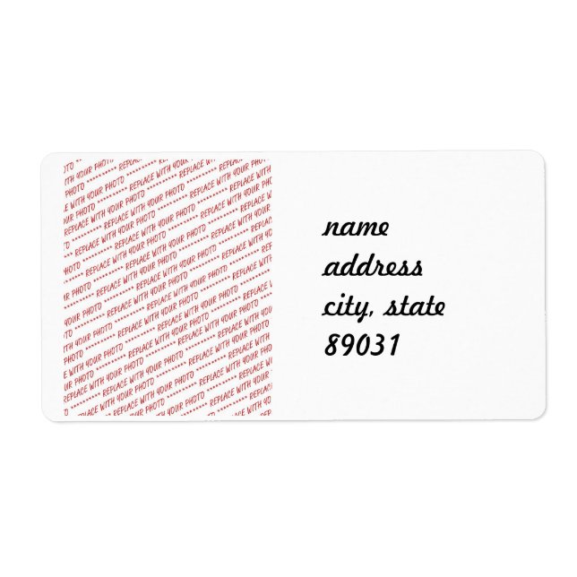 Storlek specifik 8 x 10-fotomall fraktsedel (Framsidan)