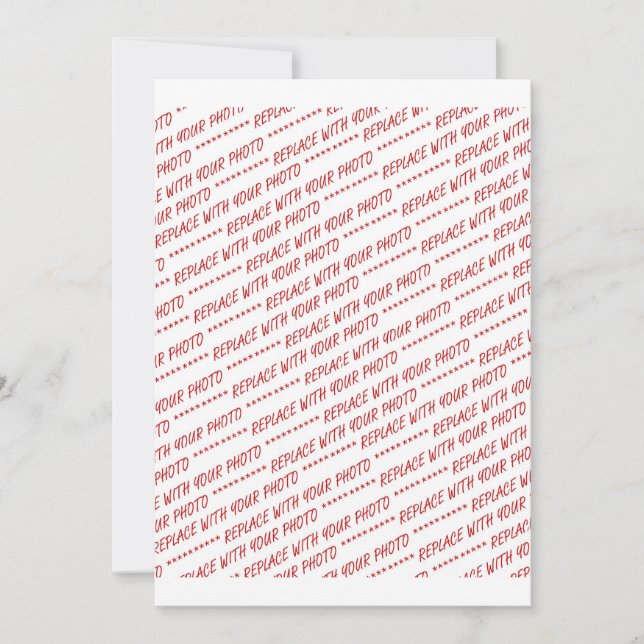 Storlek specifik 8 x 10-fotomall inbjudningar (Framsida)