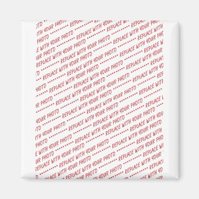 Storlek specifik 8 x 10-fotomall magnet (Framsidan)