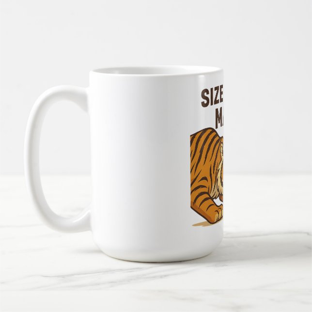 Storlek spelar ingen roll - nykterare och musdesig kaffemugg (Vänster)