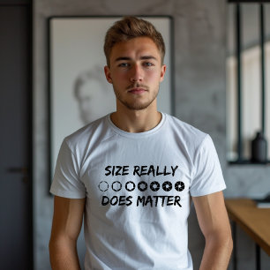 Storlek spelar verkligen roll Fotografi T Shirt
