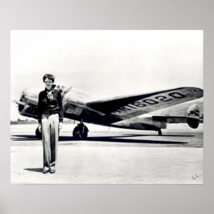 Storlek standard för Amelia Earhart Poster