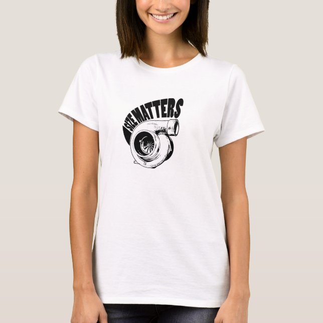 Storleka ärenden Turbo Shirt T Shirt (Framsida)