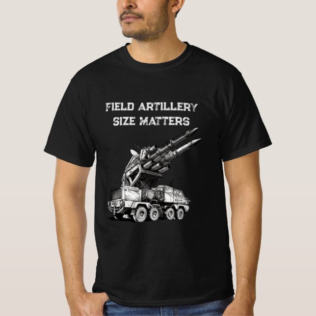 Storleka frågor om artilleri i fält Veteran T Shirt (Framsida)