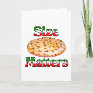 Storleka frågor (Pizza) Helgkort